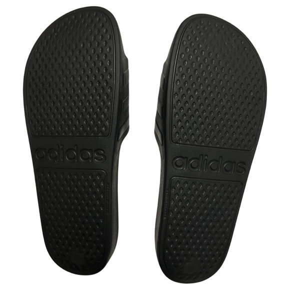 ADIDAS • Men’s Black Comfort Slides Sandals Shoes - Picture 5 of 7